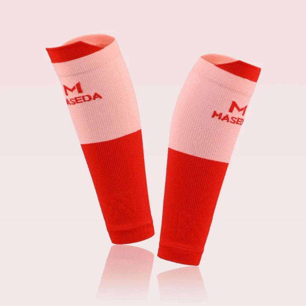 Compression Sleeve Calf - ปลอกขาผ้าสแปนเด็กซ์ที่เป็นมิตรต่อผิวหนัง ผ้ายืดหยุ่น ระบายอากาศได้ดี ถุงเท้ารัดกล้ามเนื้อแบบยืดหยุ่น ปลอกน่องสำหรับโยคะ