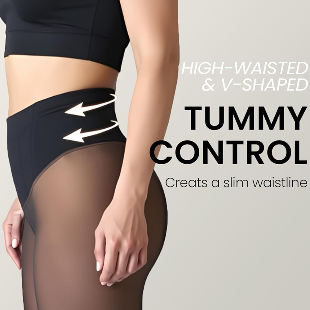 เลกกิ้งบุขนแกะแบบไร้ตะเข็บพร้อ - Tights Pantyhose Sheer บทวิจารณ์และราคา