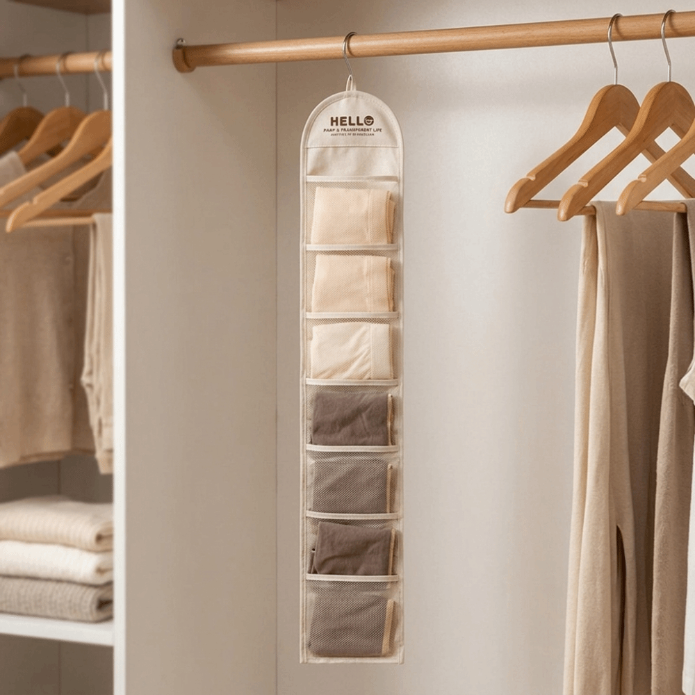 ถุงเก็บของแขวนหลังประตู 7 ช่อง - Sock Organizer Tray บทวิจารณ์และราคา