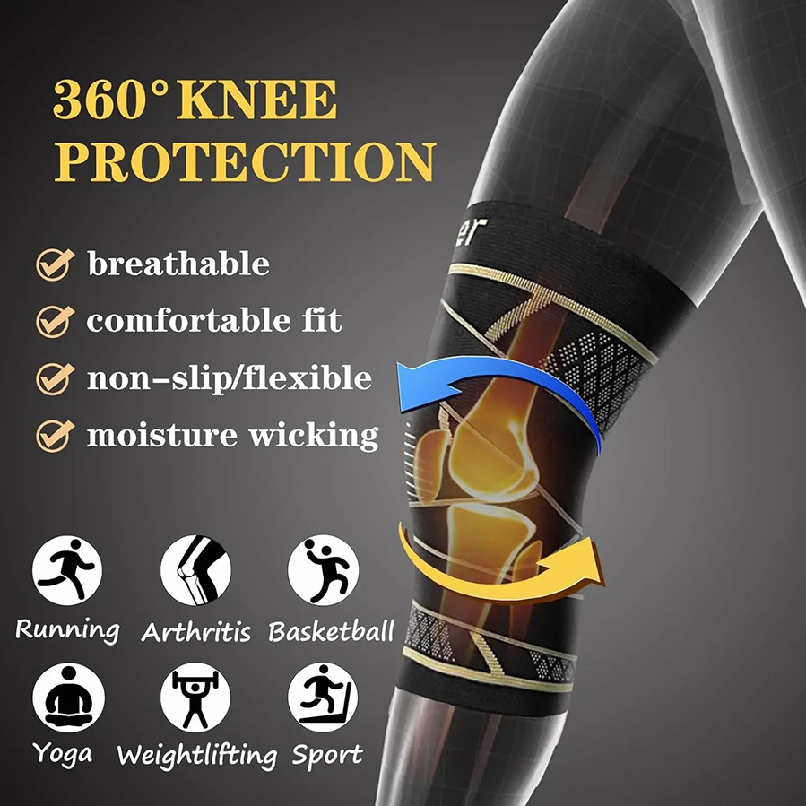 ปลอกรัดเข่าใยทองแดง ระบายอากาศ - Compression Sleeve Calf บทวิจารณ์และราคา