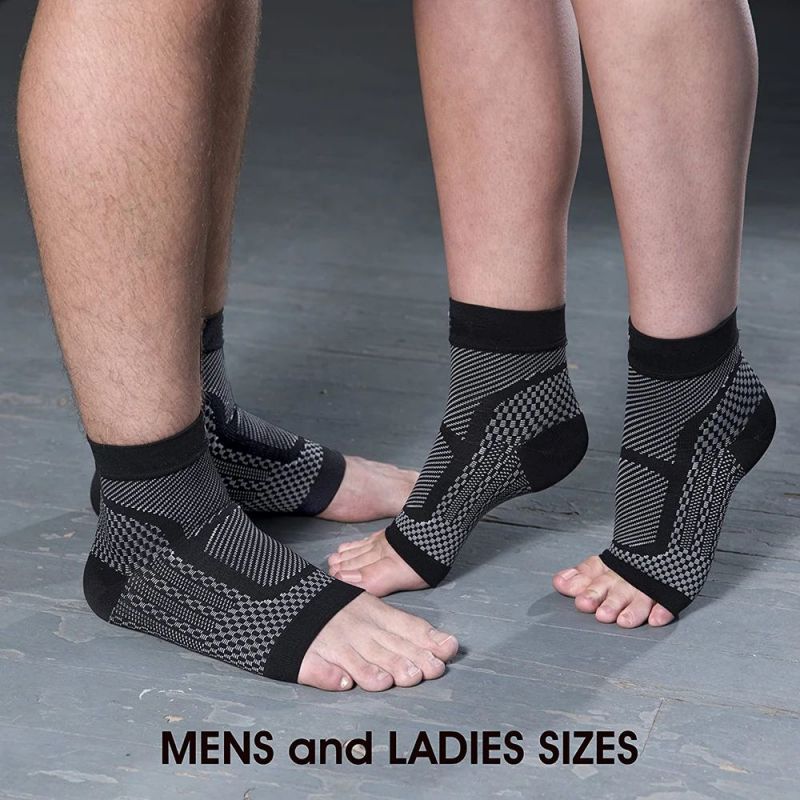 1 คู่กีฬาข้อเท้าสนับสนุนรั้งกา - Compression Sleeve Calf บทวิจารณ์และราคา